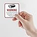 (4 Pack) Video Surveillance Sign 5½x5½