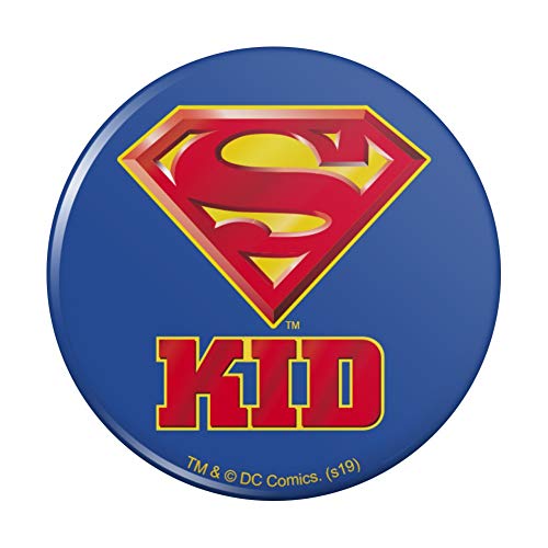 Superman Super Kid Shield Logo Pinback Button Pin