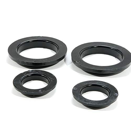 BBK 2546 Coil Spring Isolator Kit - Rear - Polyurethane for Ford Mustang,Black