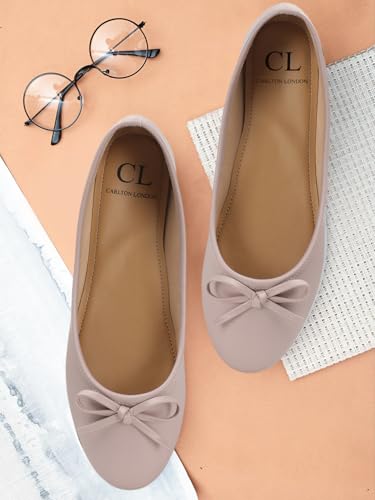 Image of Carlton London Women Comfortable Flat Round Toe Slip On Fashion Shoes for Daily use, Office use, Casual use