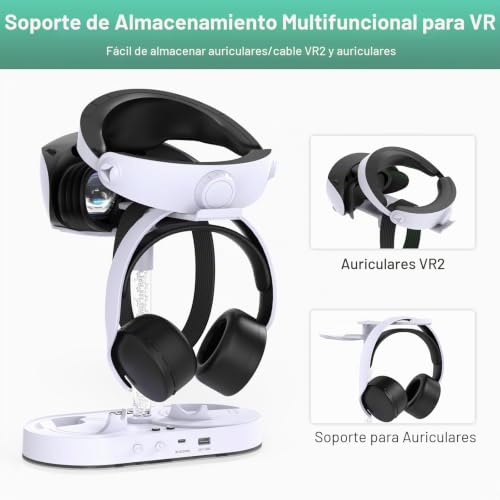Base de carga PS VR2 para solucionar la falta de espacio y cables sueltos 7