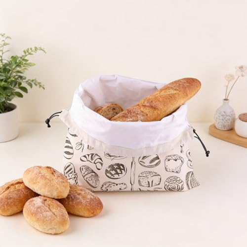 Bolsas de cera de abeja para pan y pastelería envoltura reutilizable 6