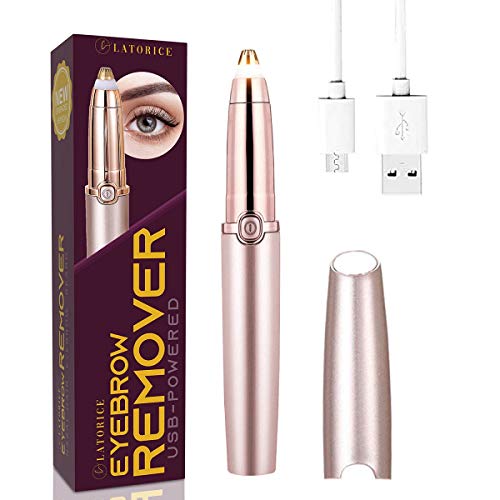 Rechargeable Eyebrow Hair Remover Painless-Precision Eyebrow Trimmer Eyebrow Razor Tool For Face Lips