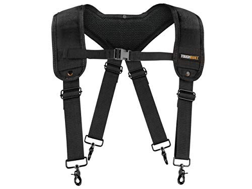 image for ToughBuilt - Padded Suspenders for Tool Belt Even Weight Distribution 
