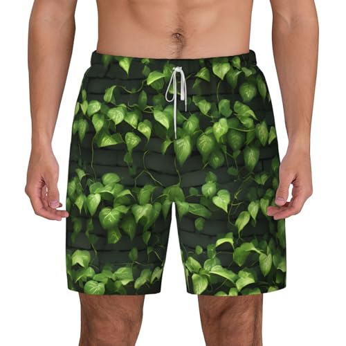 Bañador de hombre estampado de ladrillo transpirable con secado rápido para surf