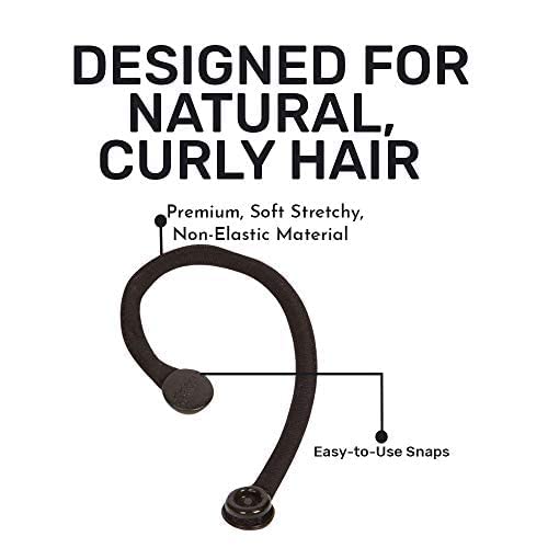 Snappee Snap Hair Ties For Thick, Natural, Curly Hair | No Slip, No Tension Pro Hair Tie | Strong Ponytail Holder (Brown) #TOP3