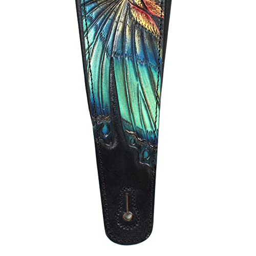 Walker And Williams KB-57 Morpho Papillon sculpté à la main en cuir noir de qualité supérieure - Les Beatles, Paul McCartney, John Lennon, RIngo Starr, George Harrison Walker And Williams KB-57 Morpho Papillon sculpté à la main en cuir noir de qualité supérieure – Image 8