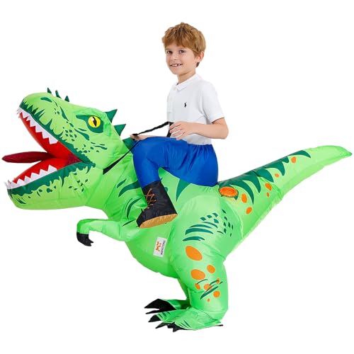 Mt Mengtong Halloween Costume Inflatable Dinosaur Costume Kids Riding T Rex Blow Up Funny Party For Boys/Girls(2-3Y) thumb #4