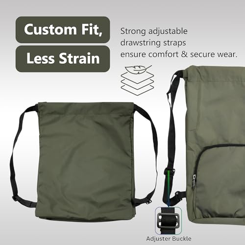 Image of Alienoid 15L Drawstring Bag | Gym Backpack for Men & Women | Draw String Bag for Sports, Football, Cycling, Swimming & More | Lightweight Drawstring Backpack for Travel & Daily Use