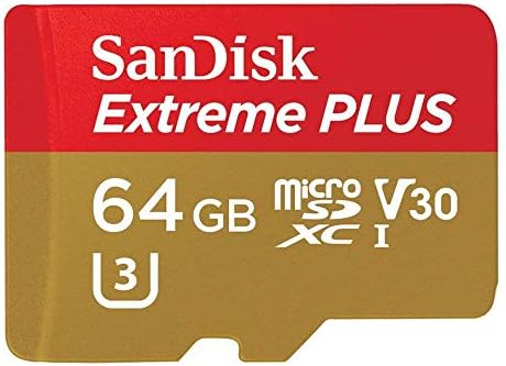 SanDisk Extreme Plus 64GB MicroSDXC SDSQXBG-064G Memory Card up to 100MB/s, Class 10, U3, V30, A1 (Refurbished)