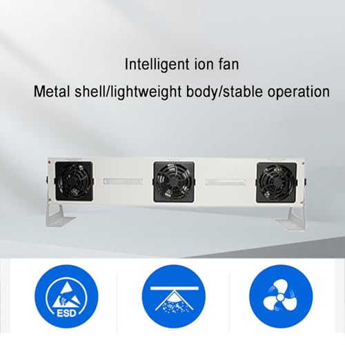 Ionizador de aire con 3 ventiladores y cobertura 80x60 cm miniatura 2