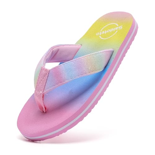 Image of Saidoteto Boys Girls Flip Flops Child Summer Slip-on Thong Sandals Beach Pool Water Shoes(Little /Big Kid)