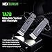 NEXTORCH TA70 Ultra-Flache EDC Taktische Taschenlampe 3500 Lumen, Leistungsstarke Wiederaufladbare LED-Taschenlampe, Tactical/Duty Dual-Schalter mit abnehmbarem Clip & Ring für Outdoor, Notfall, IP67