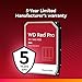 Western Digital 14TB WD Red Pro NAS Internal Hard Drive HDD - 7200 RPM, SATA 6 Gb/s, CMR, 512 MB Cache, 3.5