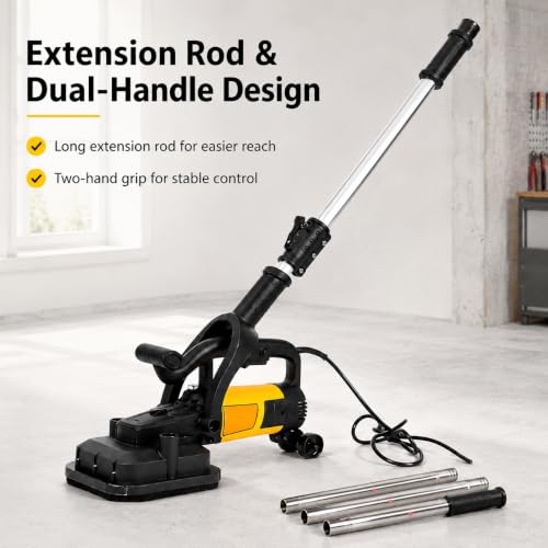 Rectificadora de suelo de hormigón con amoladora angular de 3800W para nivelar superficies 8