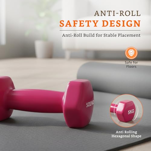 Image of Amazon Brand - Solimo Vinyl Dumbbell