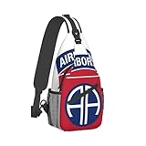 Sling Backpack Us Army Retro 82nd Airborne Division Travel Hiking Daypack Crossbody Shoulder Bag