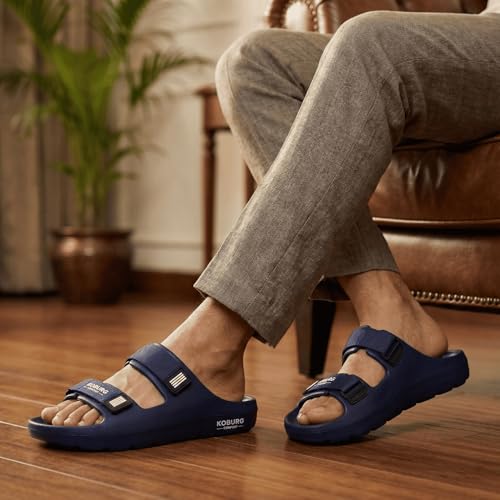 Image of KOBURG Nexa Sandals for Men| Stylish Trending | Comfortable | Super soft | Lightweight | EVA Sole | Casual Sandals | Slippers | Flip Flops for Men KF-464