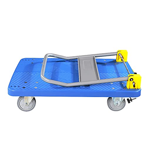 Carretilla plegable pequeña con plataforma plástica y ruedas silenciosas miniatura 5