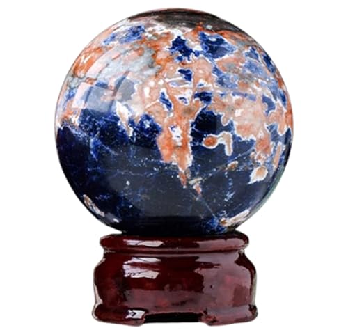 Boule de sodalite bleue : cristal de feng shui et sorcellerie pour décoration magique