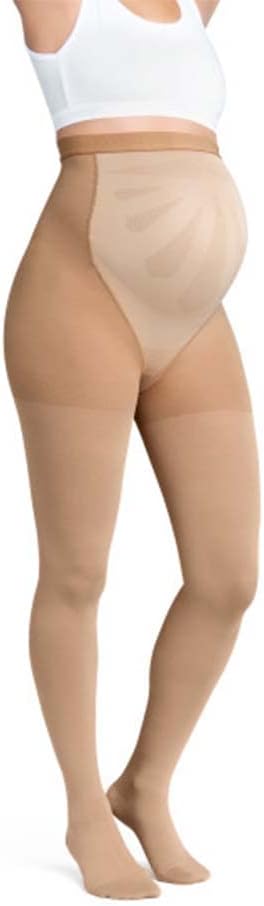 JOBST Maternity Opaque Compression Stockings, 20-30 mmHg, Waist High, Closed Toe
