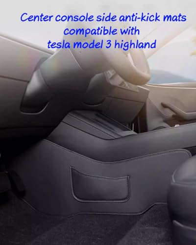 Tapetes antipatadas Tesla Model 3 Highland de cuero protector lateral 2