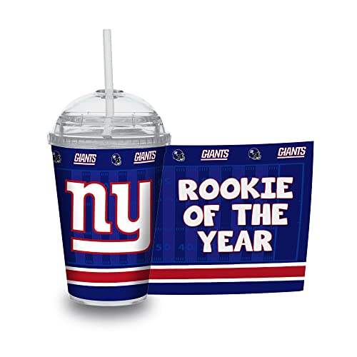 Image of Rico Industries NFL Football Rookie of The Year 12oz Acrylic Tumbler, Youth Tumbler with Swirly Straw