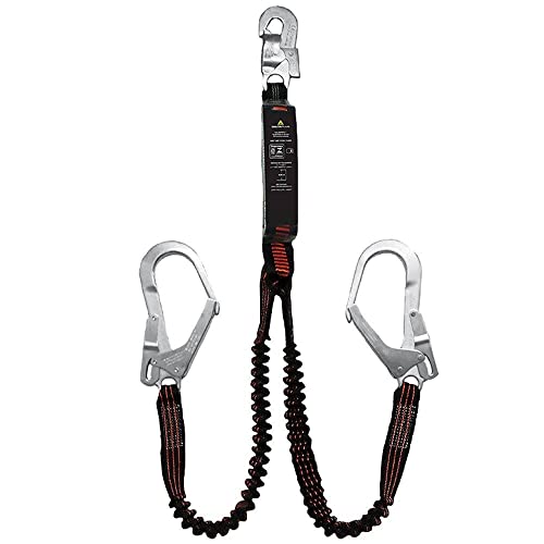 Talabarte Duplo em Y Com Absorvedor de Energia e Ganhco 55MM Delta Plus WPSAN245140ADD