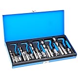 VEVOR Helicoil Thread Repair Kit - 131-Piece SAE HSS Drill Inserts Taps & Tools 1/4