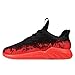 Kid's Black Red Running Shoes Boys Girls Fashion Gradient Athletic Tennis Gym Jogging Fitness Walking Sneakers Little Kid 1