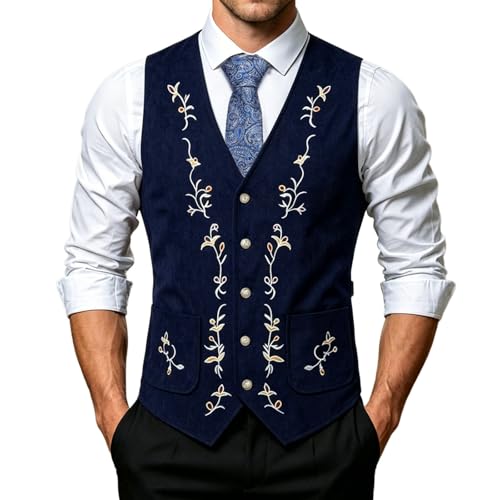 Gilet de costume pour homme élégant et confortable noir pour la fête de la bière