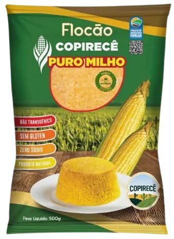 Kit 3X: Flocão de Milho Natural Copirecê 500g