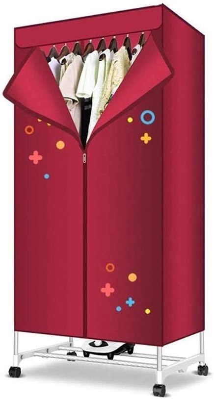 Vertical Coat Rack Heated airers Clothes Indoor Dryer Drying Wardrobe Electric 1000W Portable Quick Dry Silent Operation Large Space Capacity with Automatic,