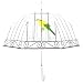 Kung Fu Smith Birdcage Clear Bubble Dome Umbrella, See Through Plastic Umbrella For Kids Girls and Women