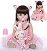 antboat 22 Pouces 55cm Poupée Reborn Bébé Fille Silicone Complet du Corps Jouet de Bain Réaliste Fait Main Jouets pour Bébé Nouveau-né Cadeaux de Noël Reborn Dolls