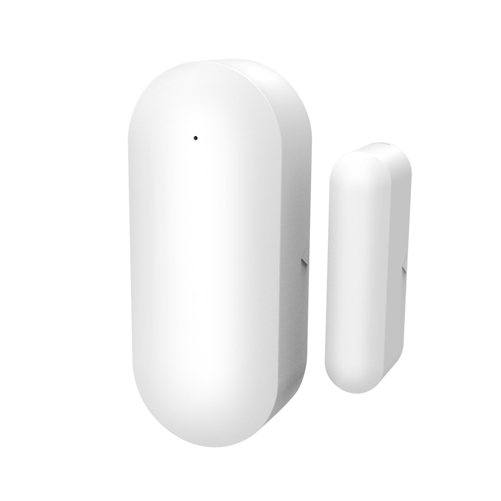 Sensores de Puerta WIFI Alarmas Detectores de Entrada Inalámbricos Inteligentes para Seguridad en el Hogar con Aplicación, Blanco 4 Piezas (Blanco #-4)