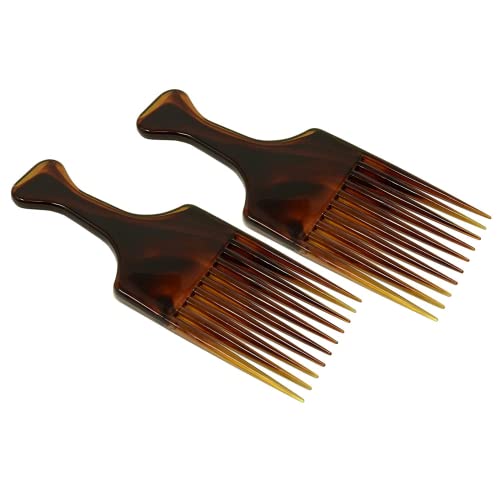 Peines afro Parcelona French Afro Lift marrón set 2 miniatura 1