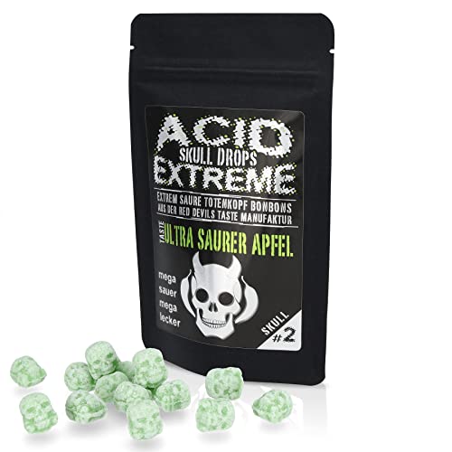 RED DEVILS TASTE ULTRA SAURERE APFELBONBONS - ACID SKULL EXTREME