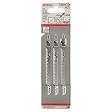Original bosch Qualität Bosch Professional Stichsägeblatt T 301 CD Clean for Wood (für Holz, Zubehör Stichsäge)