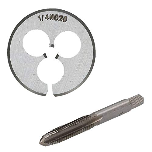 Repara roscas dañadas con el macho y terraja 1/4" x 20 UNC para tornillos rebeldes 2