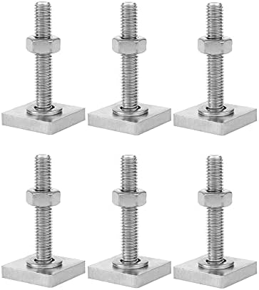 T Slot Bolts for Thule, Yakima Roof Rack Cross Bars, Platform, Cargo Basket, Stainless M6 / M8 x 30mm/35mm/65mm Square T Track Bolt Adapter to Secure Bike /Ski / Kayak Rack, Solar Panel, Awning