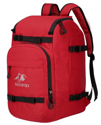 Mochila de esquí 50L KEOFID para botas y casco de snowboard para hombre y mujer