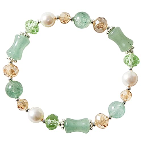 Bracelet en quartz fraise verte Feng Shui : équilibrez vos chakras contre le stress