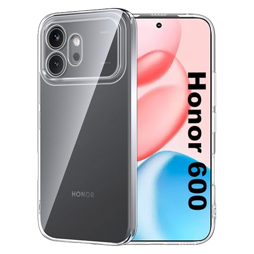 FDHYFGDY Cover per Honor 600 5G Custodia per Telefono, Anti-ingiallimento Antiurto Trasparente con Custodia Protettiva, Ultra Sottile Morbido in TPU Custodia Protettiva