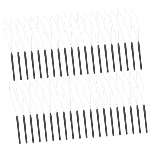 Aiguille passe-fil pour extensions avec manche ergonomique en plastique, lot de 100 pièces