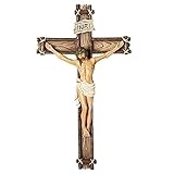 Roman Giftware Inc., Religious Crosses Collection, 10' H Wood Wall Crucifix,Religious, Inspirational, Durable (5x1x10)
