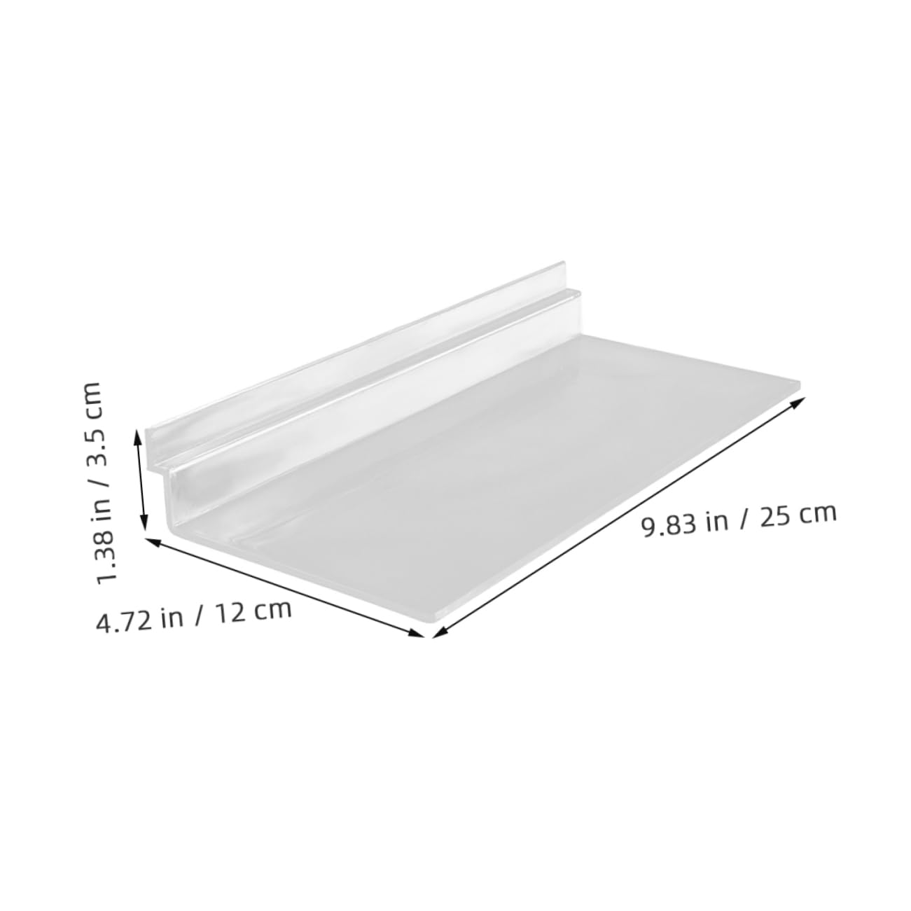 Cabilock 5 Pack Slatwall Shoe Shelves Plastic Holders Sneakers Display Racks for Home Store