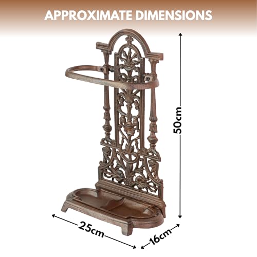 Garden Mile Vintage Antique Style Heavy Duty Cast Iron Umbrella Stand Walking Stick Holder Home Organisation Home Decor Umbrella Stand For Hallway Office Organisation Walking Stick Holders - Cosy Home Interiors Garden Mile Vintage Antique Style Heavy Duty Cast Iron Umbrella Stand Walking Stick Holder Home Organisation Home Decor Umbrella Stand For Hallway Office Organisation Walking Stick Holders - Image 3
