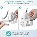 2Packs Impoved Fabric Cushion for AirFit F20 & Airtouch F20 Large, Full Face Mask Wrapped by Breathable Fabric, F20 Cushion for CPAP Users, No Silicone Contact & Soft(L)