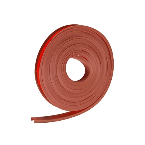 Image of uxcell U Shape Furniture Edge Banding, 3 Meters Self Adhesive Flexible Edging Trim, 4x12mm TPE Edge Guards for Cabinets Furniture Repair Restoration, Brown